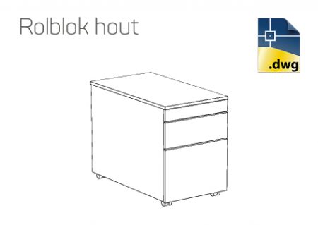 3DDWG - Rolblok hout