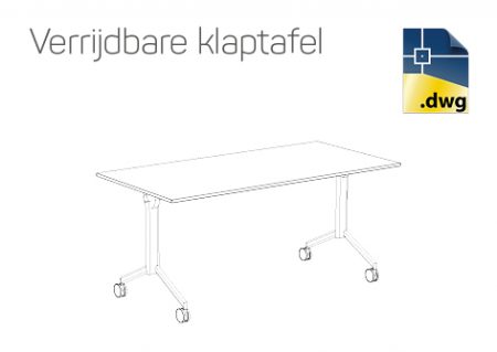 3DDWG - Verrijdbare klaptafel