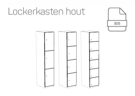 3DS - Lockerkasten hout