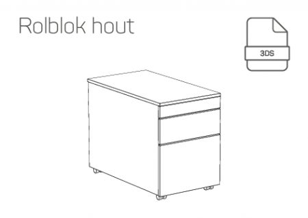 3DS - Rolblok hout