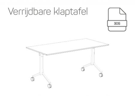 3DS - Verrijdbare klaptafel