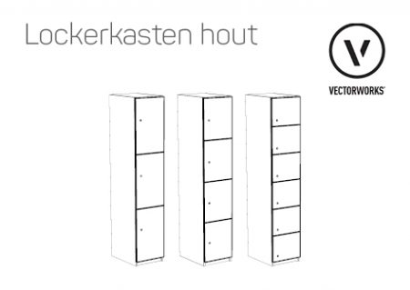 Vectorworks - Lockerkasten hout