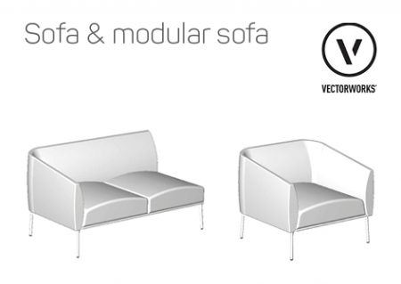 Vectorworks - Sofa & modular sofa